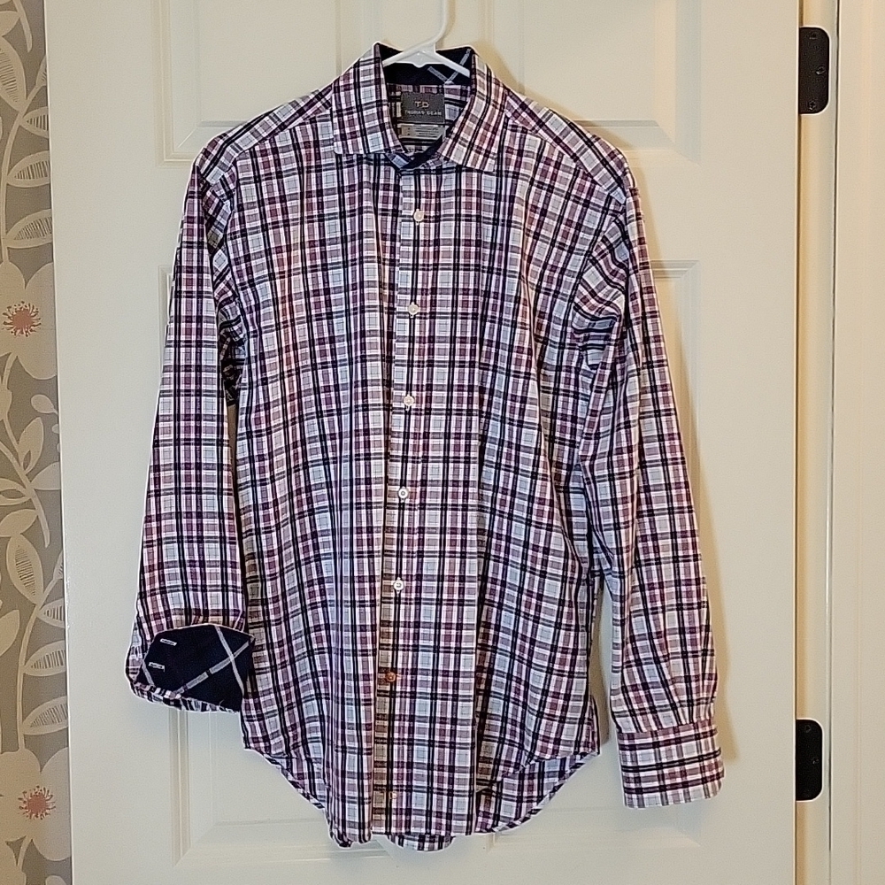 Mens Thomas Dean Non Iron Shirt Size S